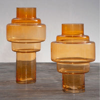 Olivia's Cadence Small Orange Glass Vase