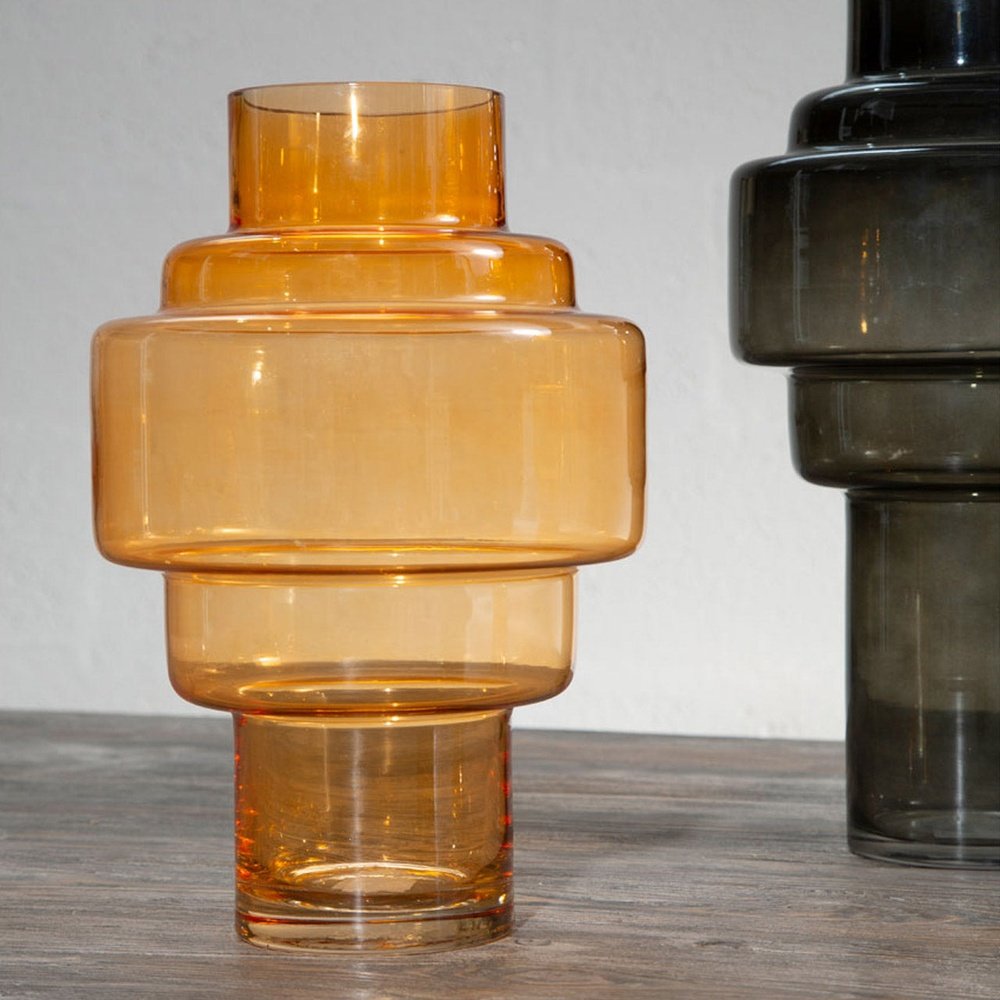 Olivia's Cadence Small Orange Glass Vase