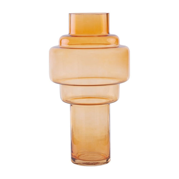 Cadence Large Glass Vase - Orange Premier 1