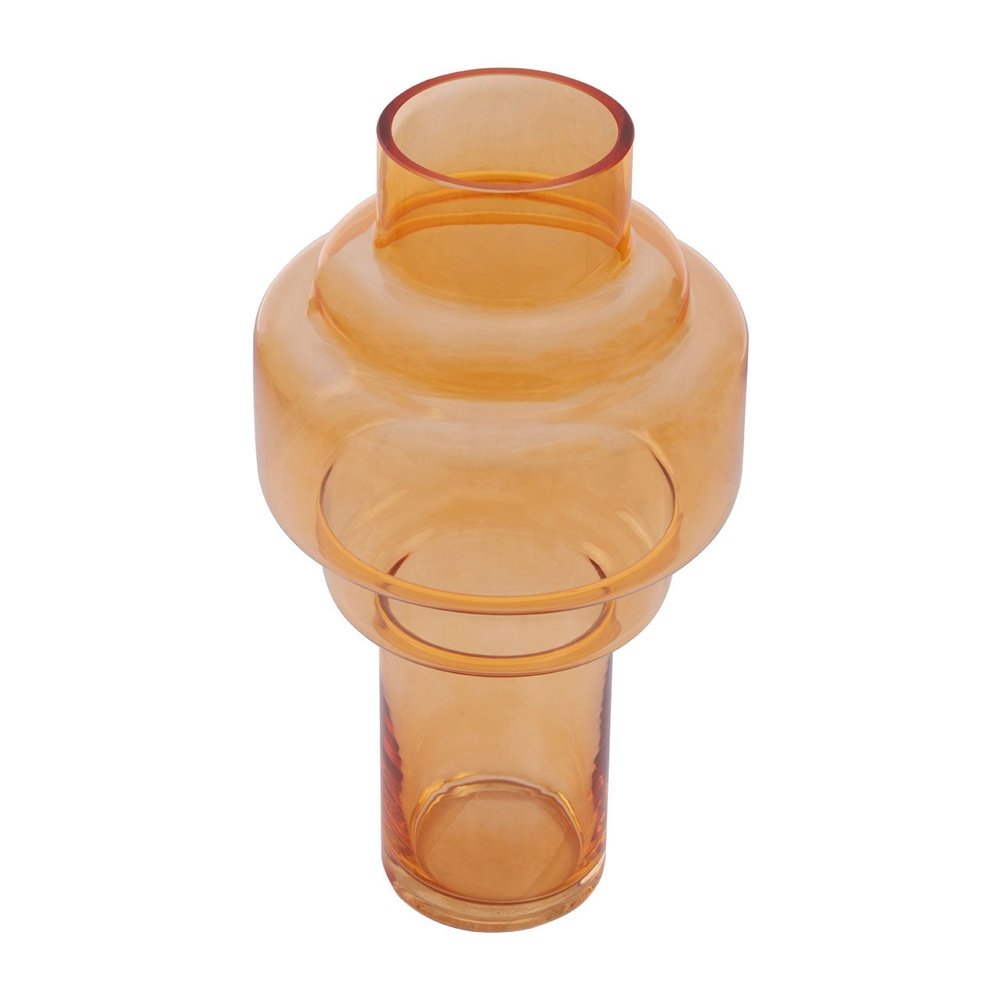 Cadence Large Glass Vase - Orange Premier 5