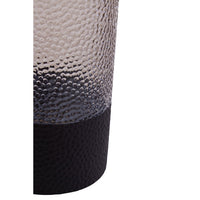 Olivia's Cova Embossed Glass Vase Smoked And Black