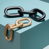 Olivia's Paton Small Aluminium Chain Sculpture in Gold