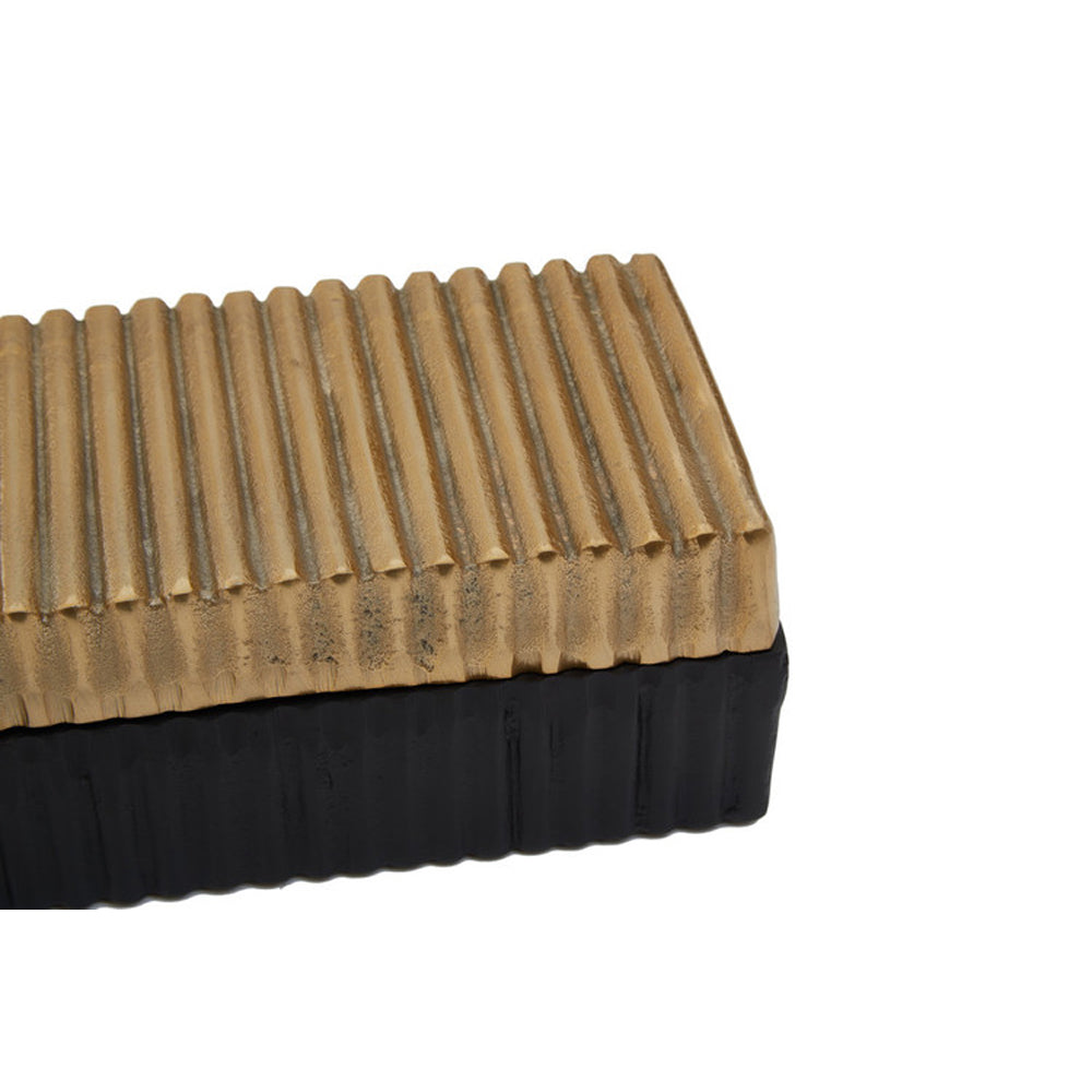  Premier-Olivia's Luxe Collection - Ridge Trinket Box Large-Gold, Black 725 