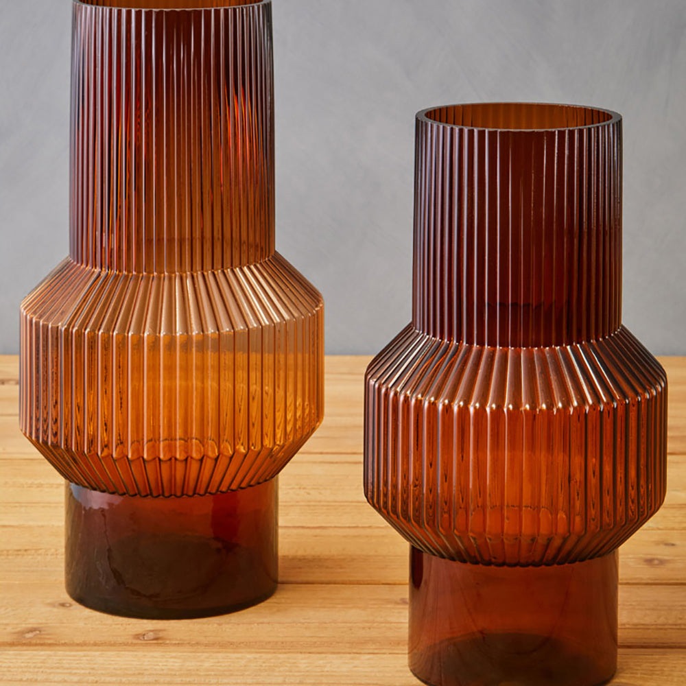 Olivia's Soft Industrial Collection - Benky Vase in Brown