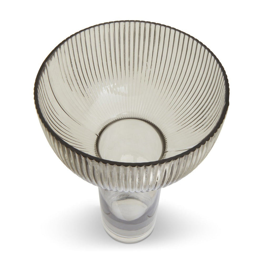 Soft Industrial Collection Esla Large Glass Vase - Grey Premier 6
