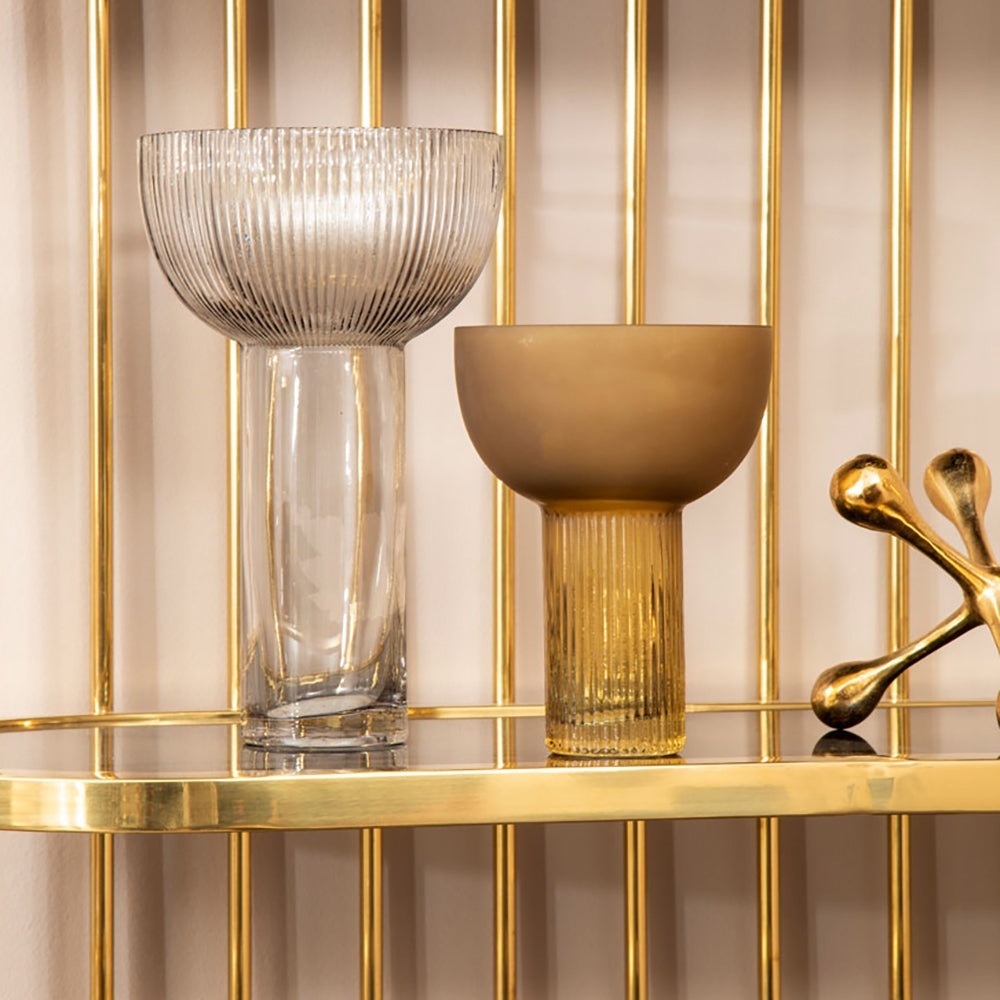 Soft Industrial Collection Esla Large Glass Vase - Grey Premier 2