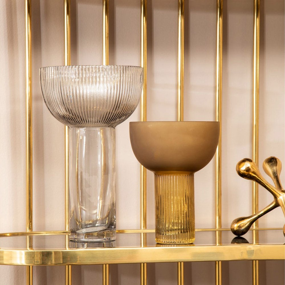 Olivia's Esme Small Glass Vase in Ochre