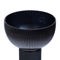 Olivia's Esme Large Glass Vase in Navy Blue