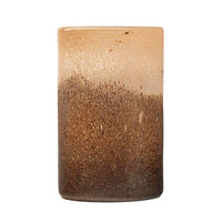 Olivia's Chaeli Medium Sand Effect Glass Vase in Natural