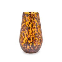 Olivia's Cerise Small Tortoise Shell Effect Glass Vase