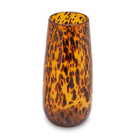 Olivia's Cerise Large Tortoise Shell Effect Glass Vase