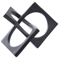 Olivia's Pluto Aluminium Sculpture in Black