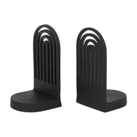 Olivia's Set of 2 Rose Bookends in Black