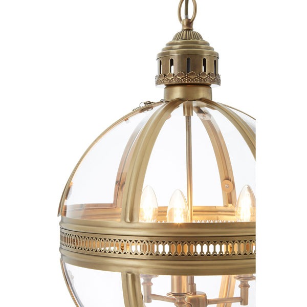 Olivia's Hudson Pendant Light in Brass