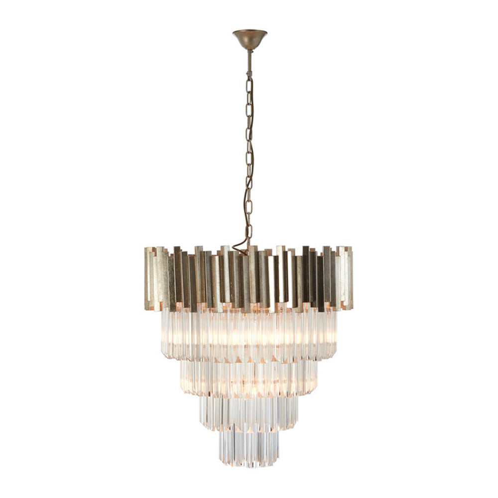  Premier-Olivia's Luxe Collection - Penny Silver Chandelier Large-Silver 685 