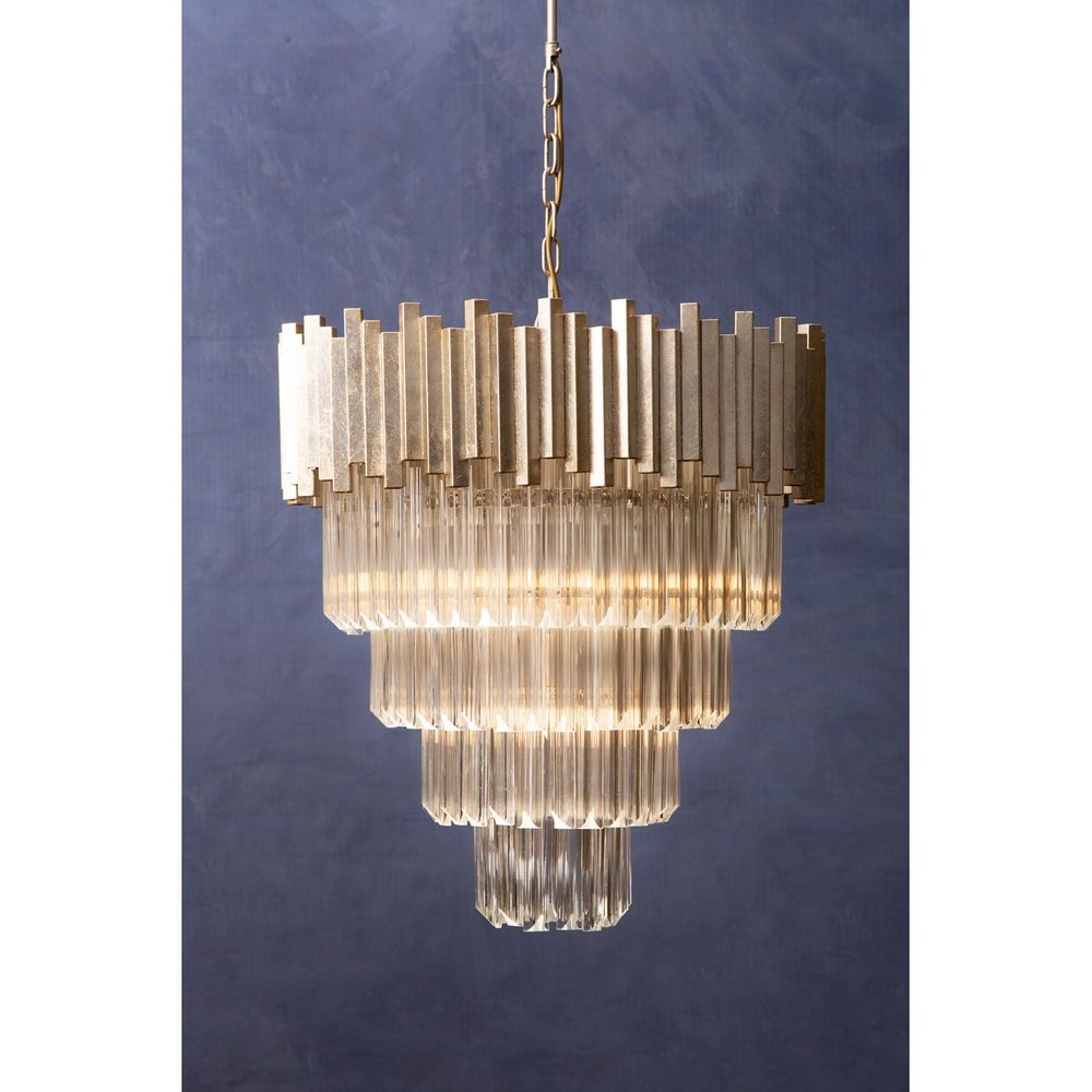  Premier-Olivia's Luxe Collection - Penny Silver Chandelier Large-Silver 501 
