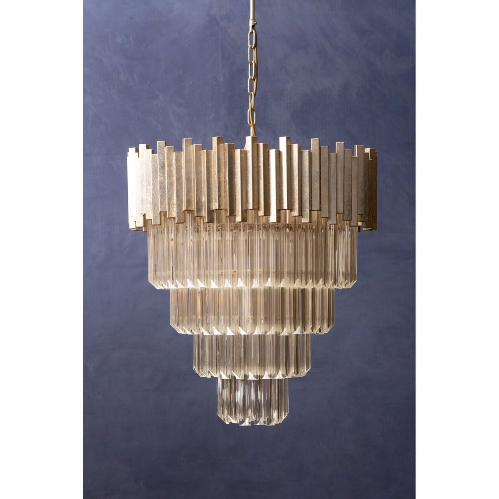 Olivia's Luxe Collection - Penny Silver Chandelier Large