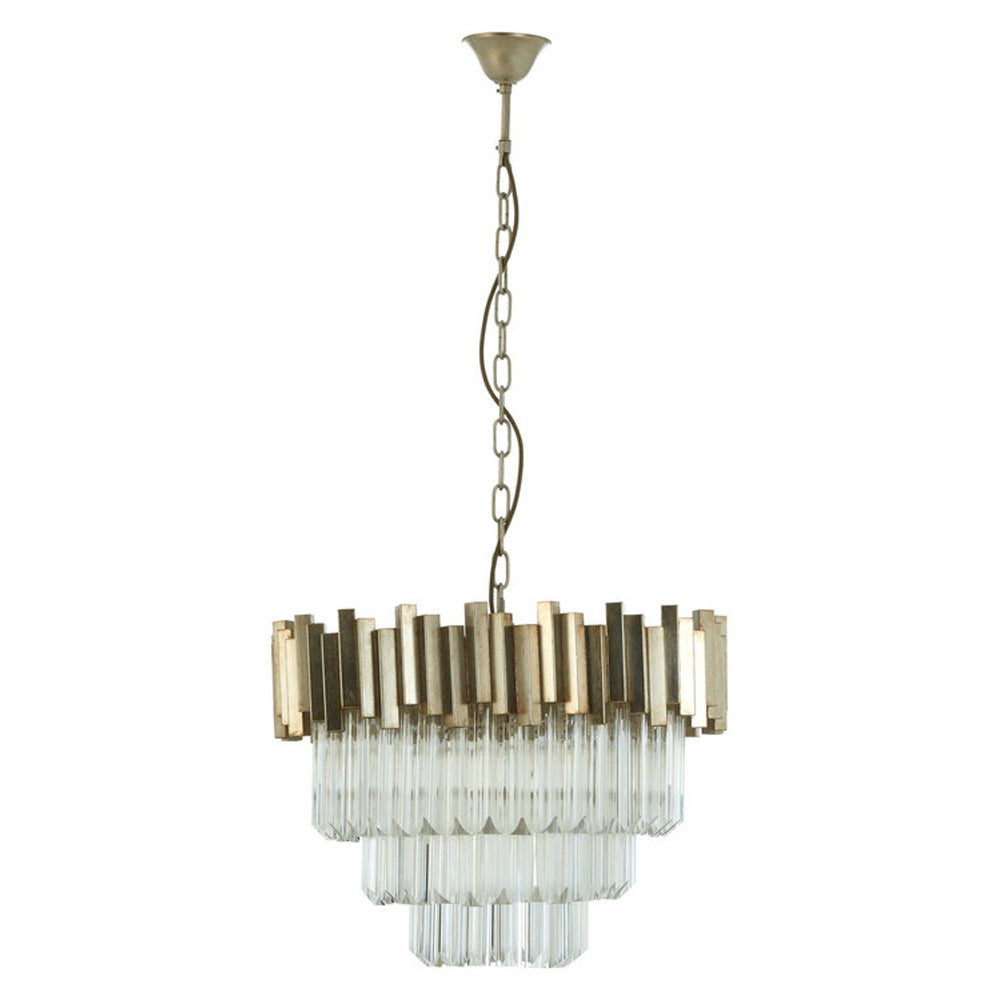  Premier-Olivia's Luxe Collection - Penny Silver Chandelier Small-Silver 957 