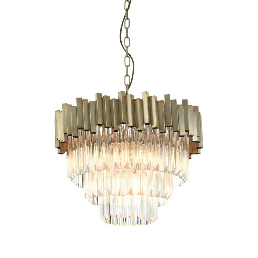 Olivia's Luxe Collection - Penny Silver Chandelier Small