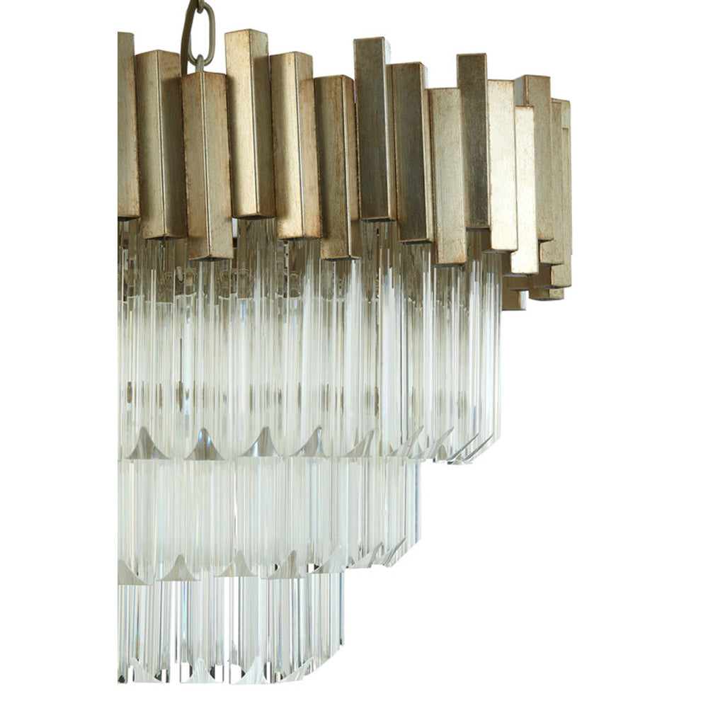 Olivia's Luxe Collection - Penny Silver Chandelier Small