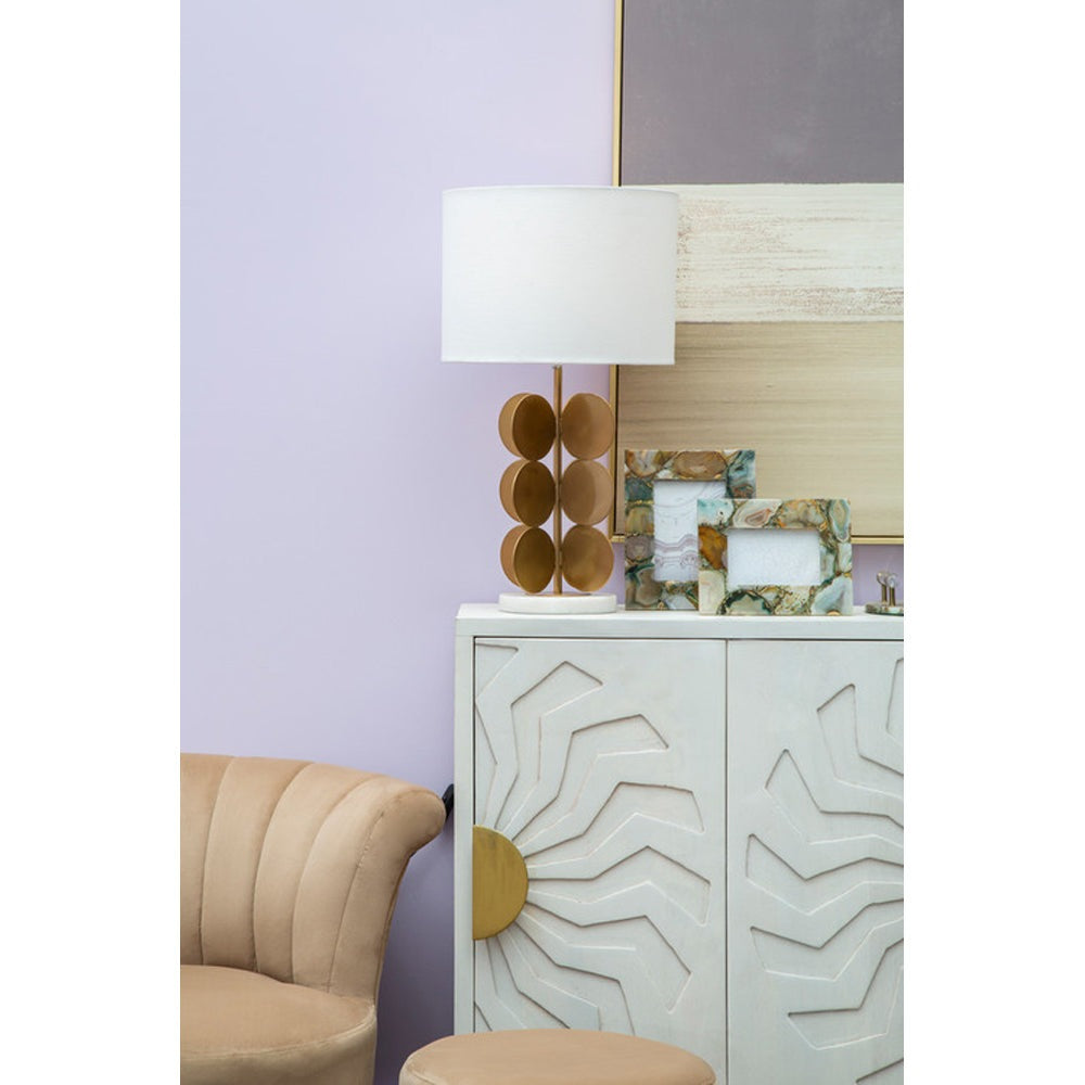 Olivia's Boutique Hotel Collection - Gold Disc Table Lamp