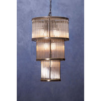 Olivia's Luxe Collection - Salsa Antique 3 Tier Chandelier Black