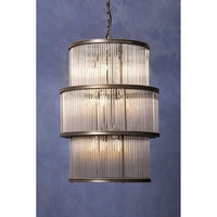 Olivia's Luxe Collection - Salsa Antique 3 Tier Drum Chandelier Black