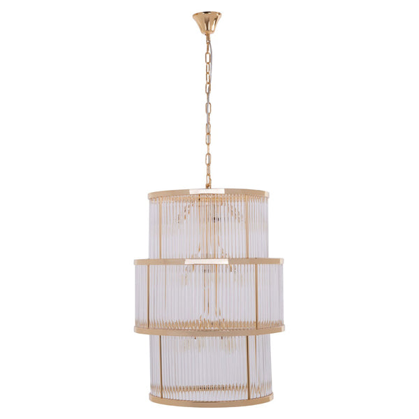  Premier-Olivia's Luxe Collection - Salsa 3 Tier Chandelier Gold Finish-Gold 245 
