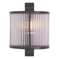 Olivia's Luxe Collection - Salsa Antique Wall Light Black