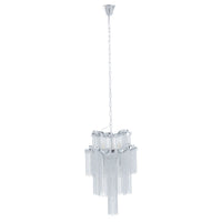 Olivia's Luxe Collection - Lorrie Aluminium Chain 2 Tier Pendant Chrome Iron Frame