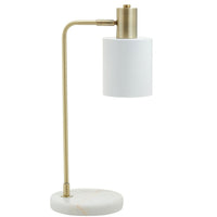 Olivia's Neola Desk Lamp in White Marble