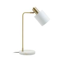 Olivia's Neola Desk Lamp in White Marble