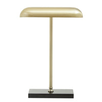 Olivia's Narla Small Desk Lamp in Black & Brass