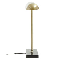 Olivia's Narla Small Desk Lamp in Black & Brass