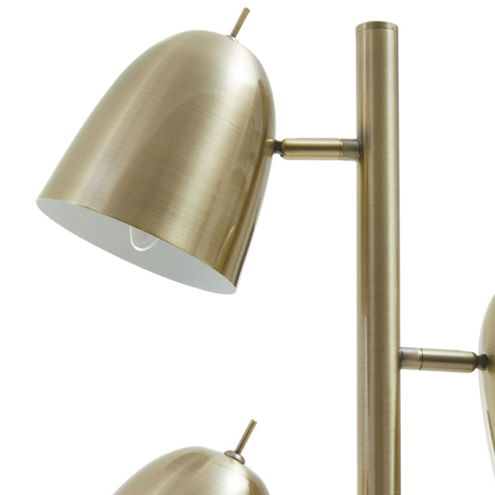 Olivia's Soft Industrial Collection - Newton Floor Lamp in Brass Finish