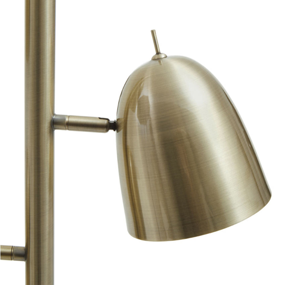 Olivia's Soft Industrial Collection - Newton Floor Lamp in Brass Finish