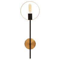 Olivia's Soft Industrial Collection - Tiesto One Bulb Ring Wall Light