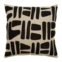 Olivia's Soft Industrial Collection - Bosie Osella Cushion in Natural & Black