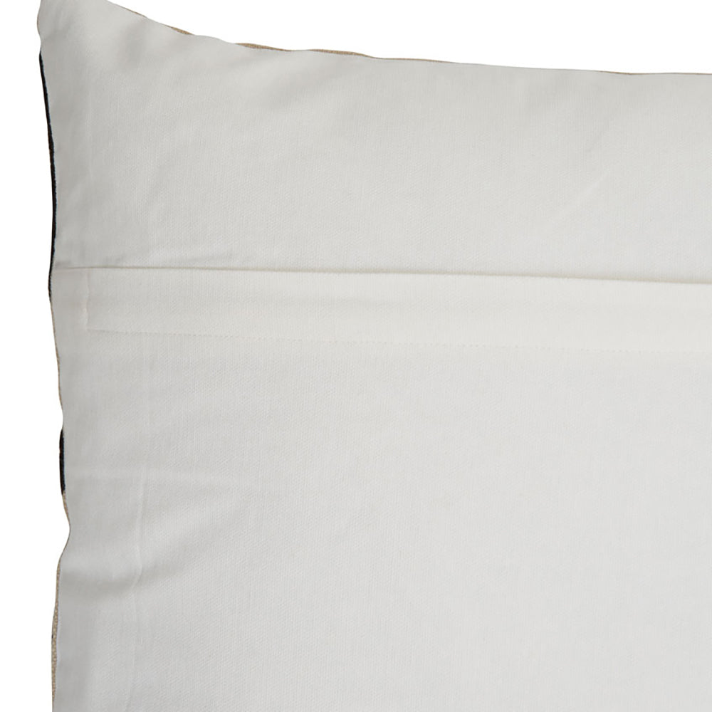 Olivia's Soft Industrial Collection - Bosie Osella Cushion in Natural & Black