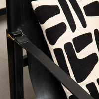 Olivia's Soft Industrial Collection - Bosie Osella Cushion in Natural & Black