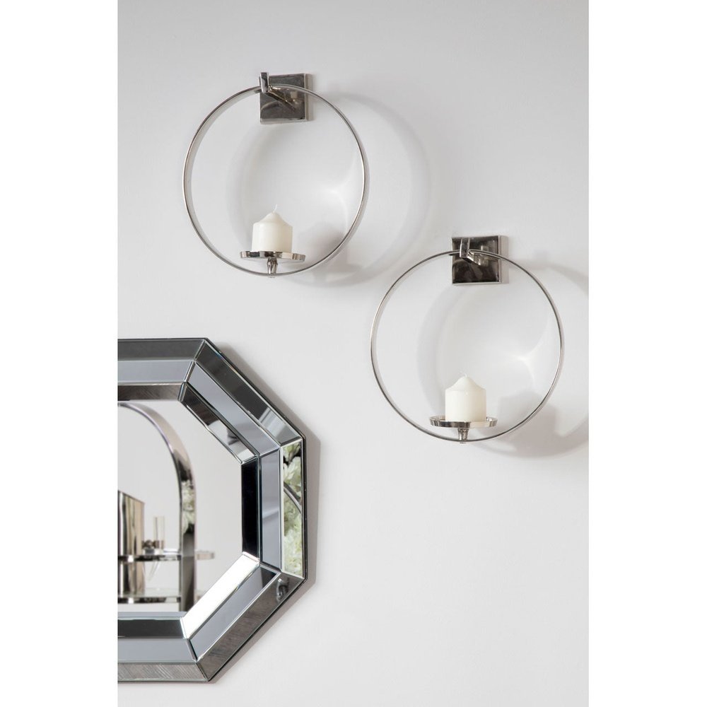 Olivia's Cady Wall Sconce Silver