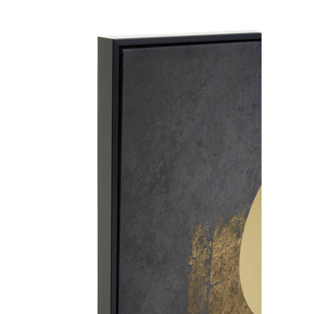  Premier-Olivia's Boutique Hotel Collection - Moon Abstract Wall Art-Gold, Black 933 