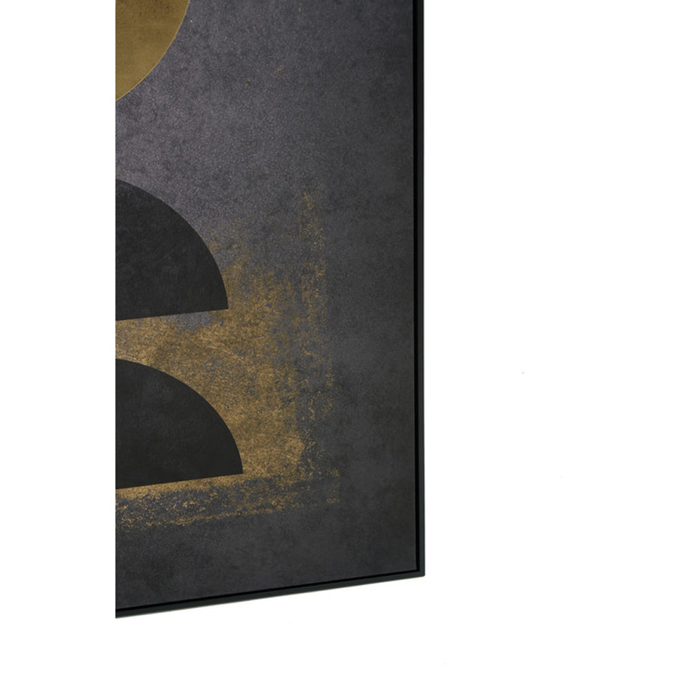  Premier-Olivia's Boutique Hotel Collection - Moon Abstract Wall Art-Gold, Black 469 