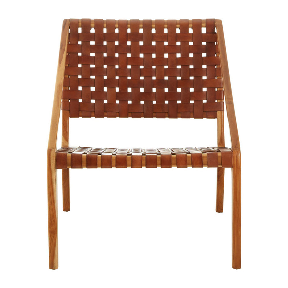  Premier-Olivia's Koko Leaned Woven Occasional Chair Brown-Brown 933 