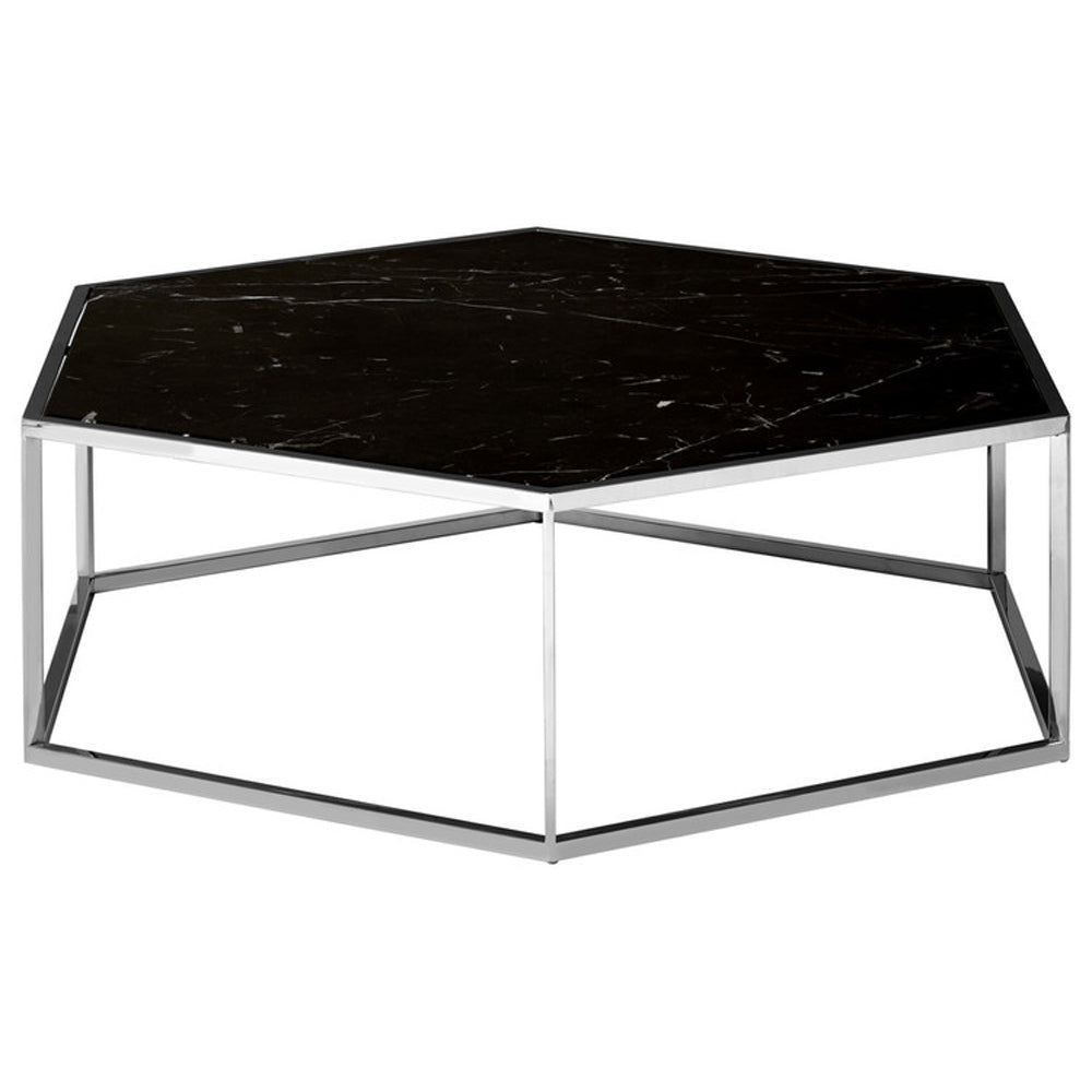 Olivia's Luxe Collection - Piper Hexagon Silver Coffee Table