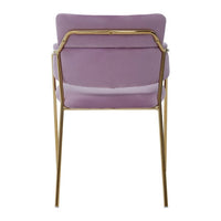 Olivia's Tara Dining Chair in Pink Velvet Gold Finish