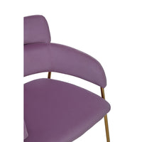 Olivia's Tara Dining Chair in Pink Velvet Gold Finish