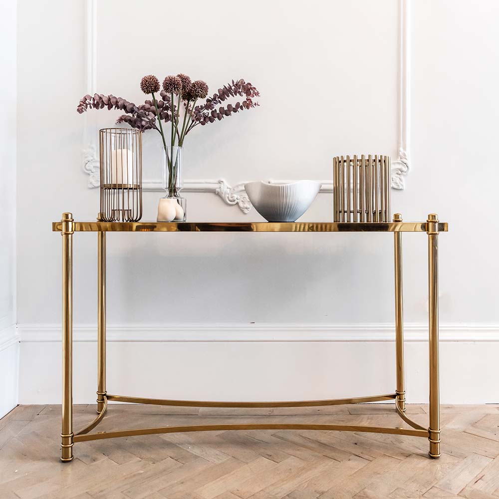 Olivia's Luxe Collection - Ashley Gold Console Table