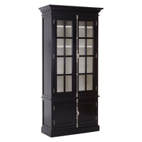 Olivia's Claire 4 Door Cabinet in Mahogany Black