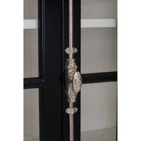 Olivia's Claire 4 Door Cabinet in Mahogany Black